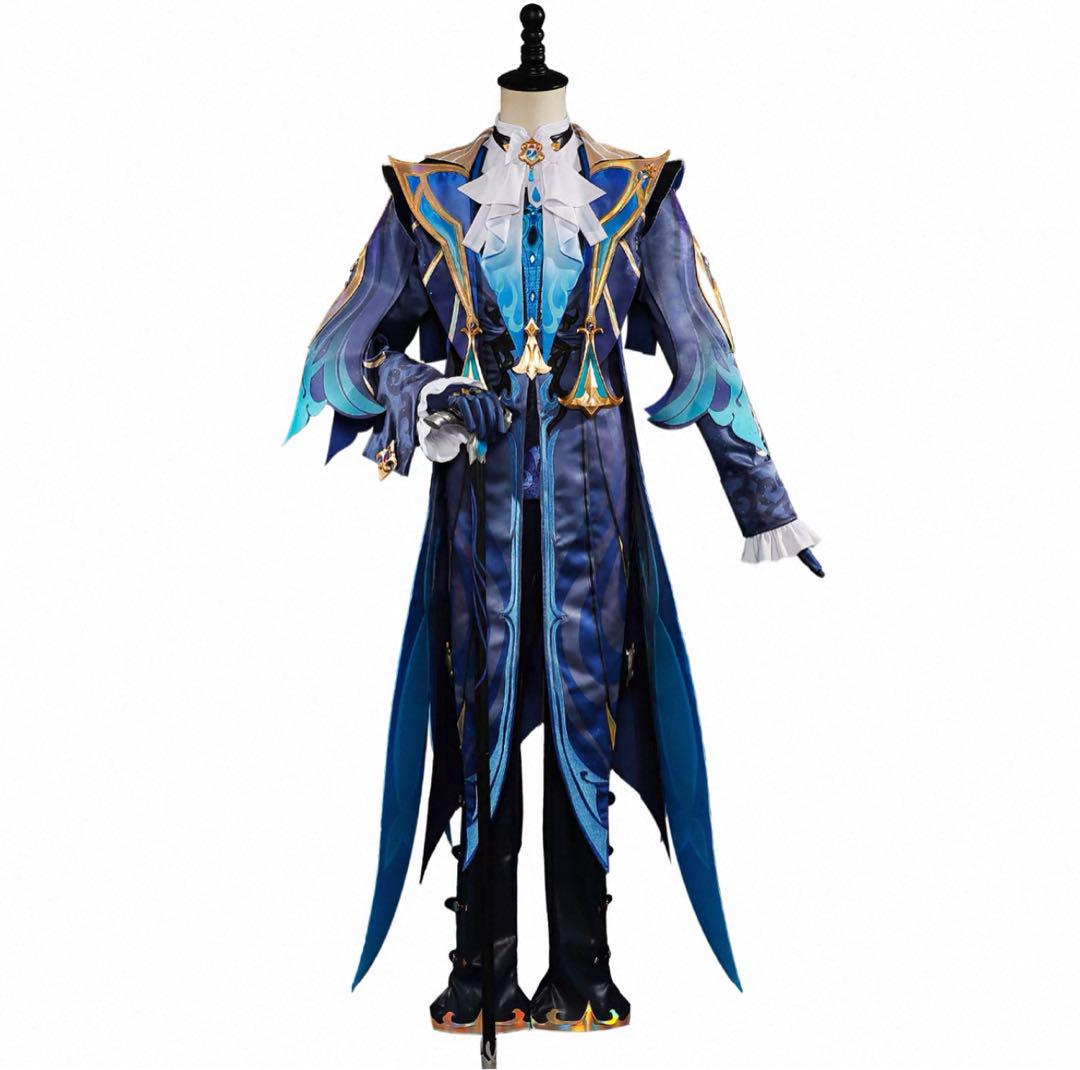 未使用 ヌヴィレット　コスプレ　衣装一式 ウィッグ付き 原神