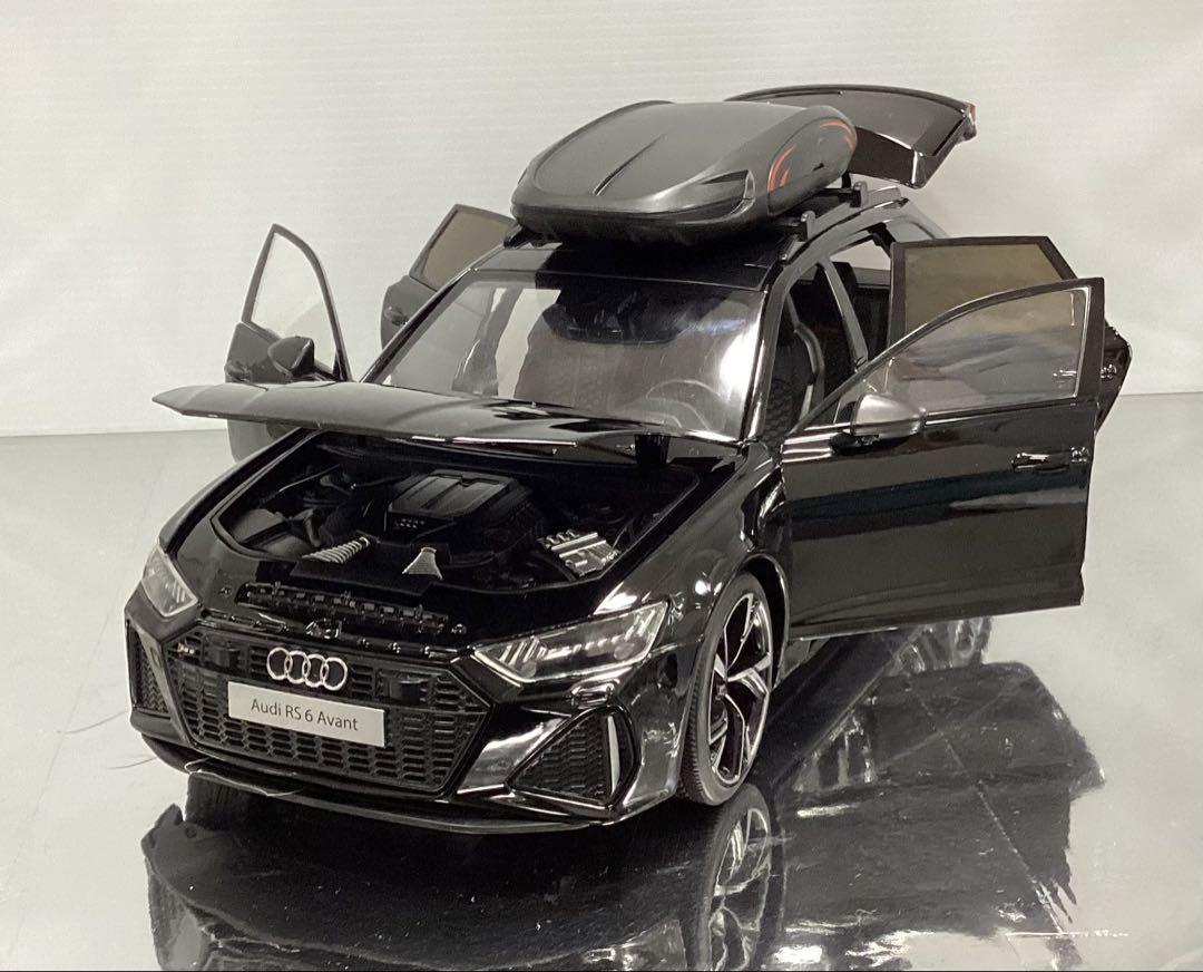 Audi RS6 アウディ ブラック 1/18 電池3個プレゼント