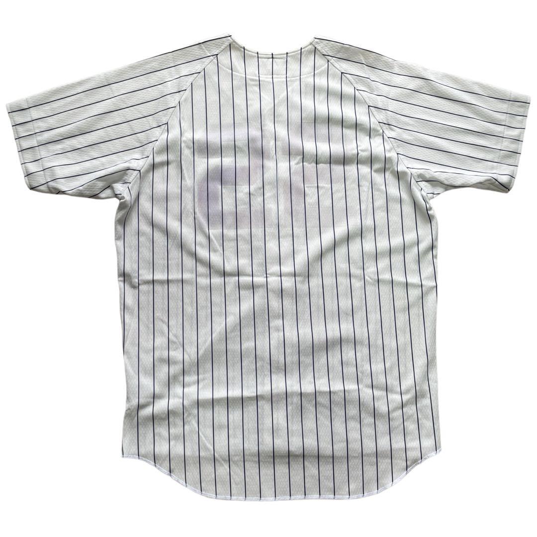ユニフォーム ベースボール 野球 NY ヤンキース デサント 縦縞 日本製 古着