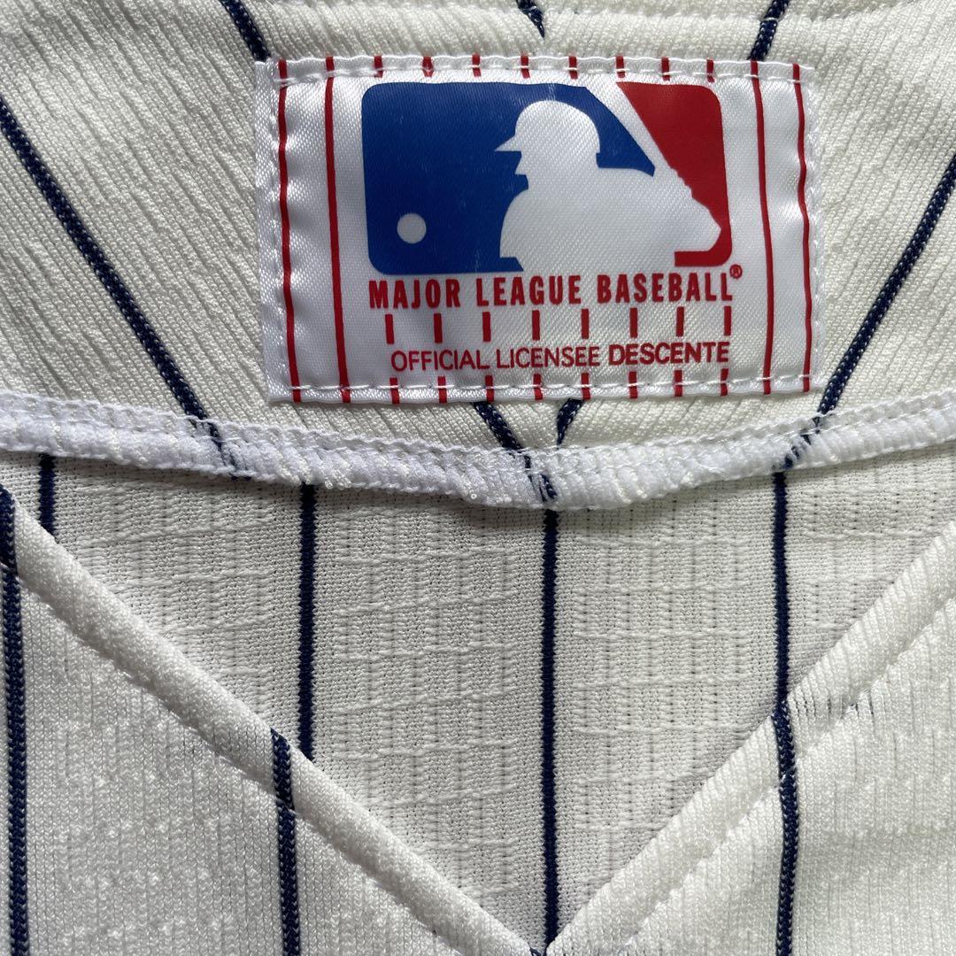 ユニフォーム ベースボール 野球 NY ヤンキース デサント 縦縞 日本製 古着