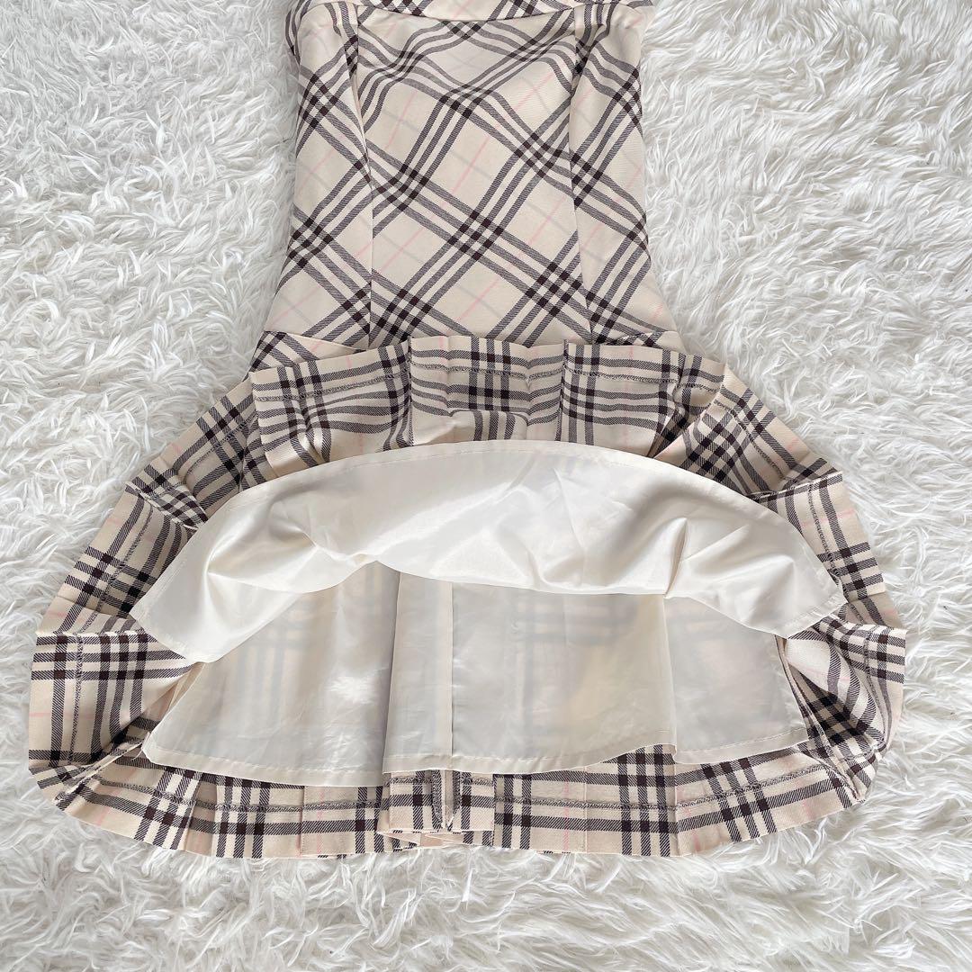 極美品✨バーバリーブルーレーベル ノバチェック ワンピース