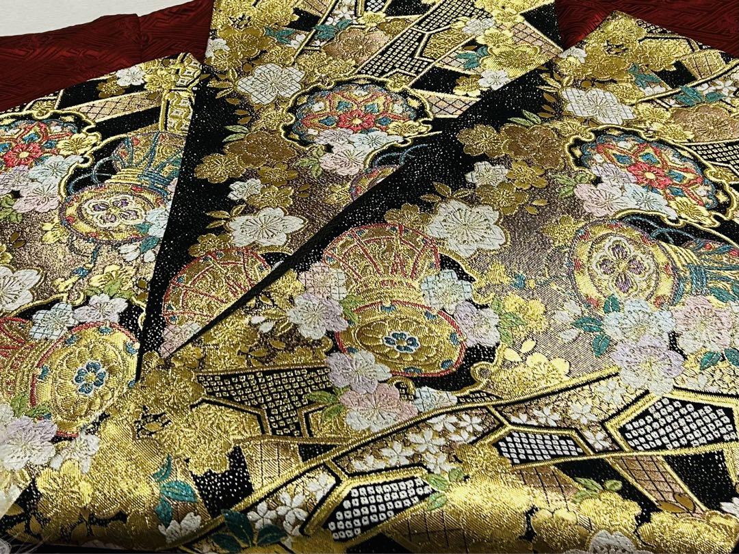 豪華な刺繍と手絞りの艶ある高級綸子織お振袖セット やまと誂製