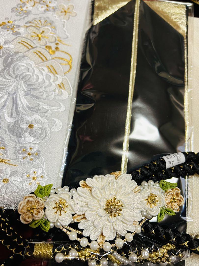 豪華な刺繍と手絞りの艶ある高級綸子織お振袖セット やまと誂製
