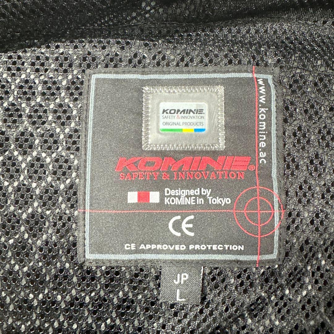 KOMINE バイク ブラックジャケット Lサイズ KOMINE バイク ブラックジャケット Lサイズ