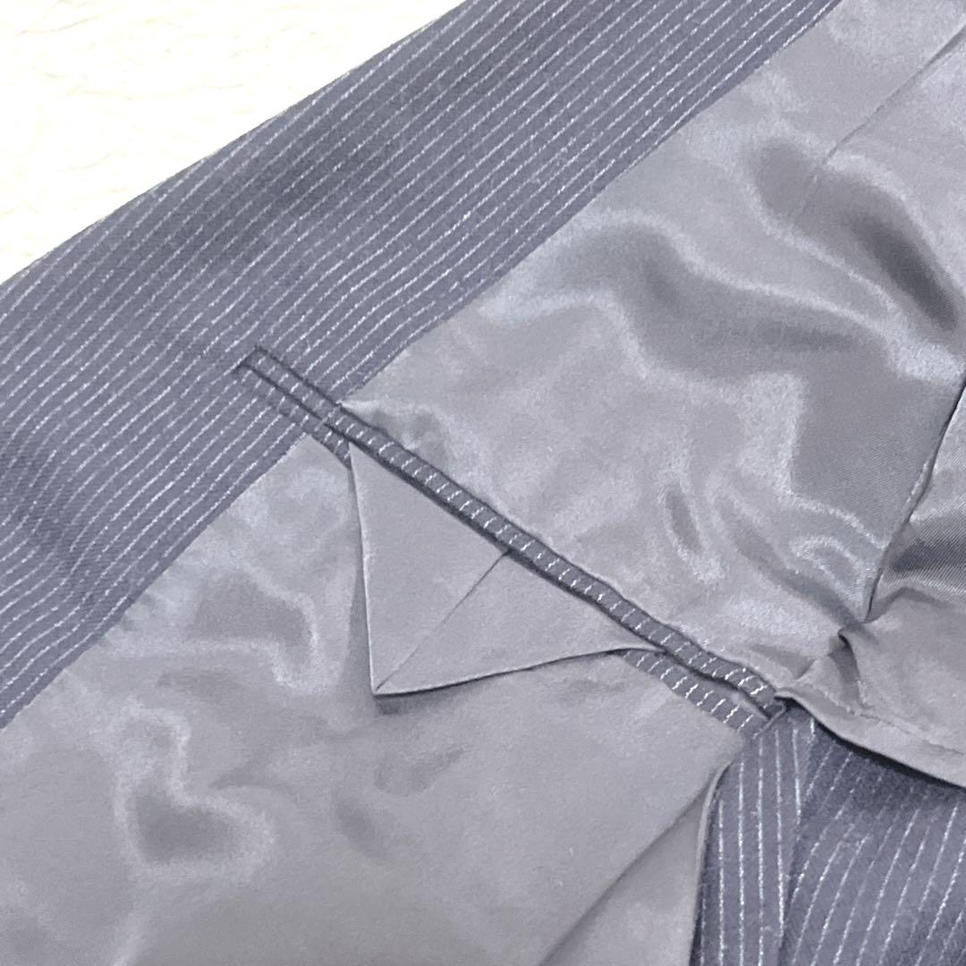 美品【ダーバン】NEW WOOL 100%シャドーストライプテーラードジャケット