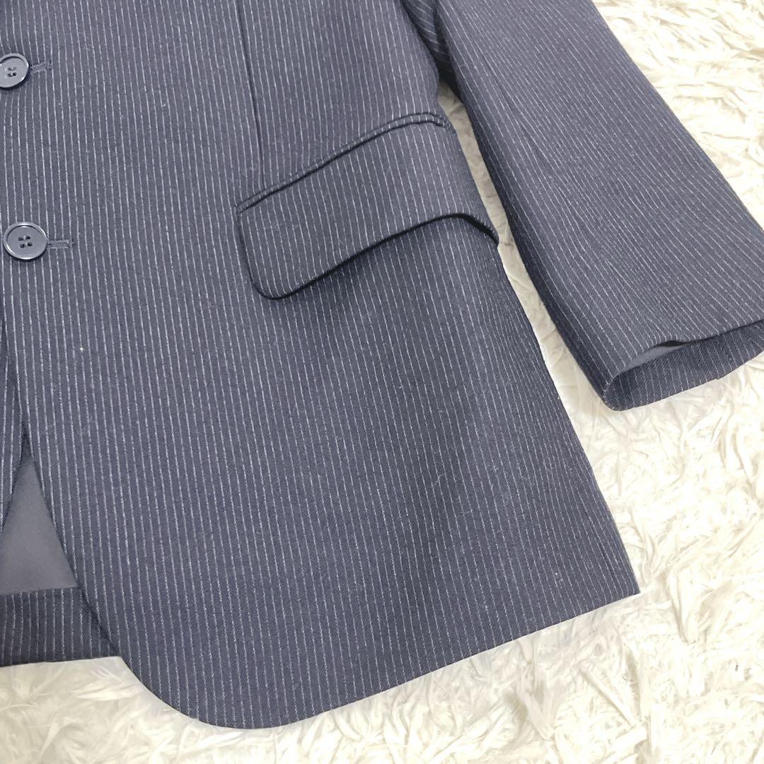 美品【ダーバン】NEW WOOL 100%シャドーストライプテーラードジャケット