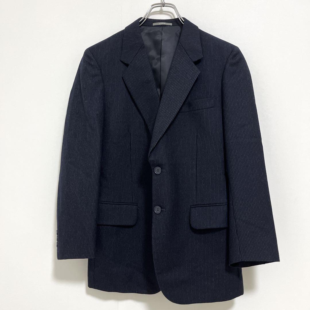 美品【ダーバン】NEW WOOL 100%シャドーストライプテーラードジャケット