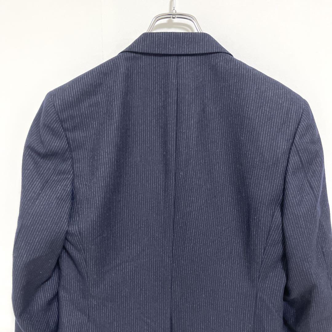 美品【ダーバン】NEW WOOL 100%シャドーストライプテーラードジャケット