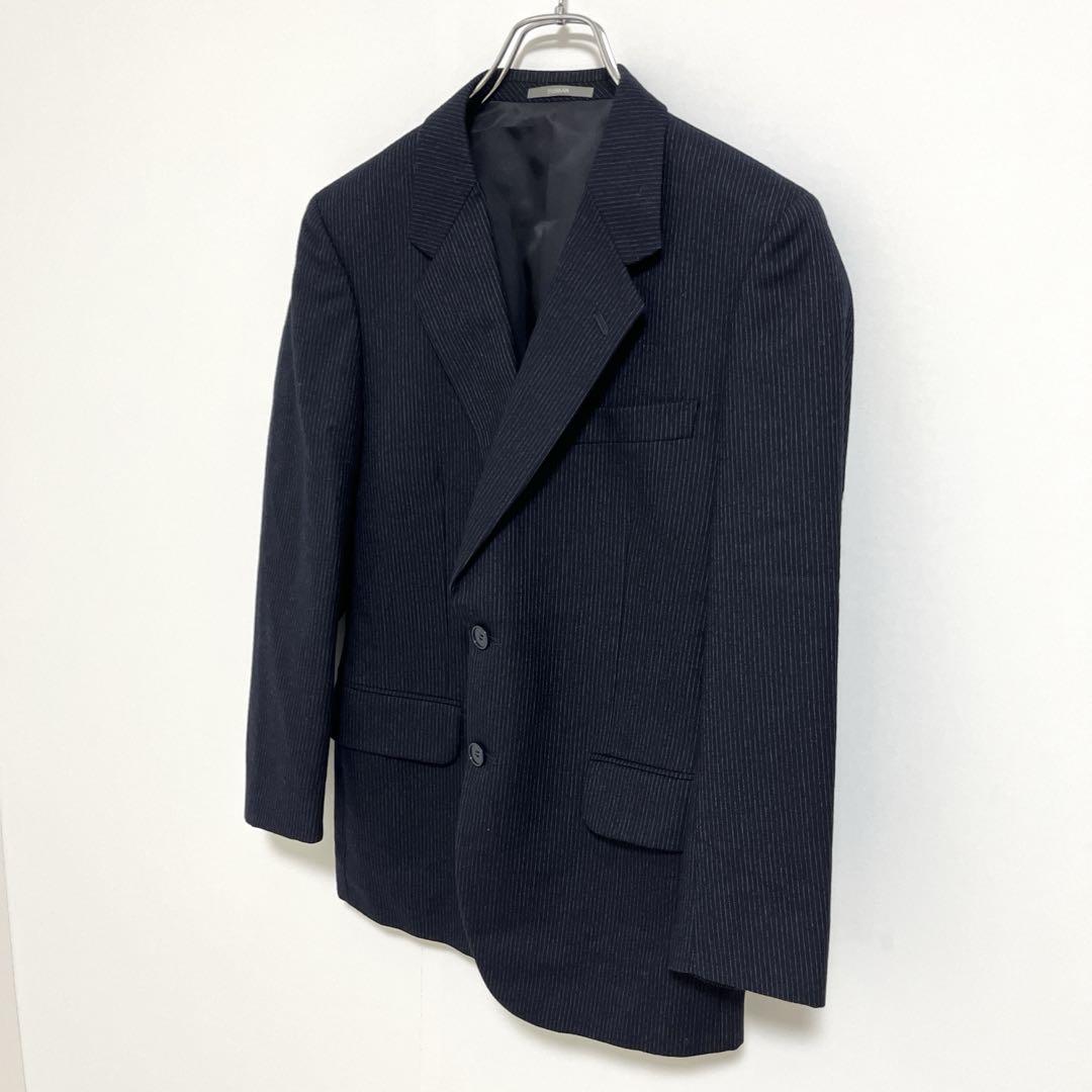 美品【ダーバン】NEW WOOL 100%シャドーストライプテーラードジャケット