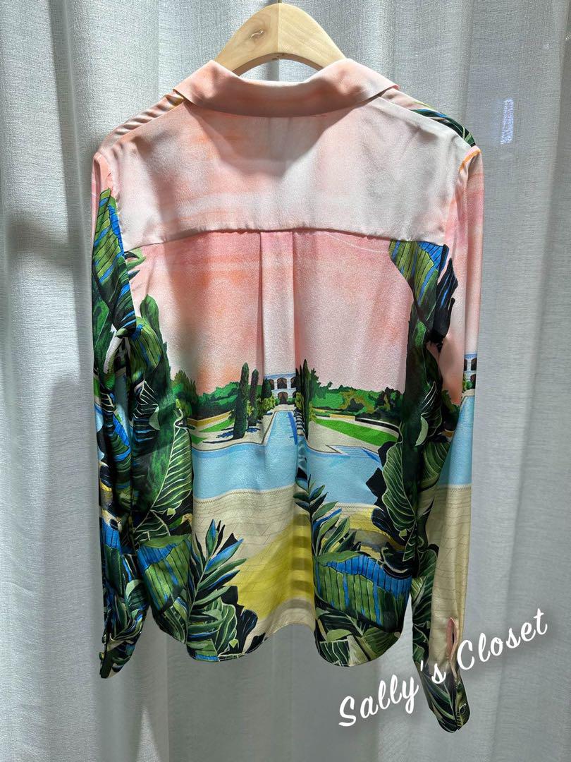 ❣️25新作 新品♡ Alice+Olivia プリント長袖ブラウス♡　661 ❣️25新作 新品♡ Alice+Olivia プリント長袖ブラウス♡ 661