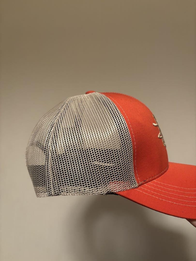とまゆstussy メッシュキャップ オレンジ とまゆ様専用stussy メッシュキャップ オレンジ - メルカリ