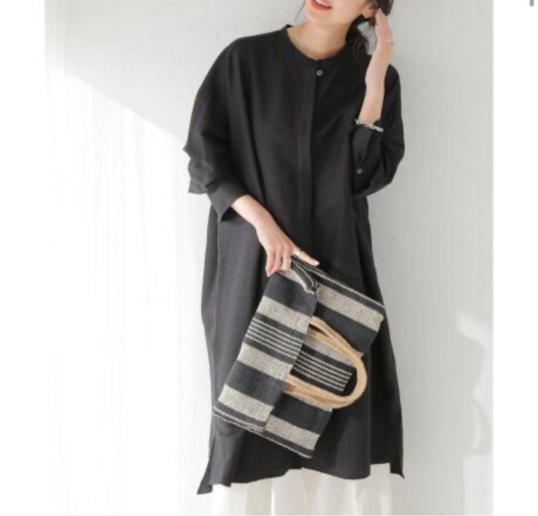 JOURNAL STANDARD L'ESSAGEリネンスタンドカラーワンピース