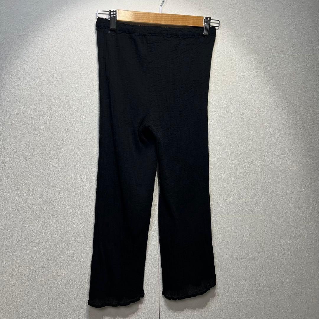希少 美品 ミーイッセイミヤケ 上質 プリーツ デザイン ストレート パンツ