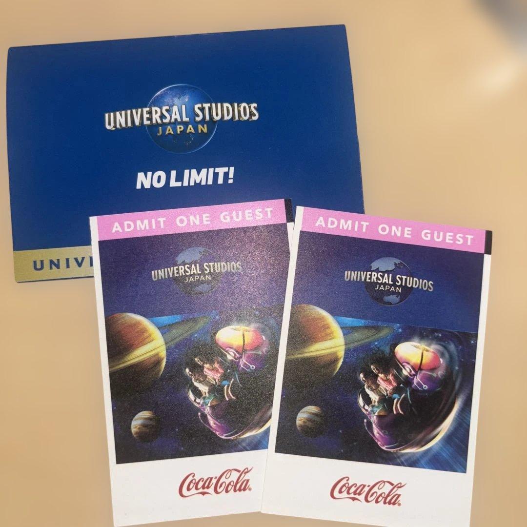 ユニバーサル スタジオ ジャパン 入場券 大人2名用 USJチケット目立った傷や汚れなし