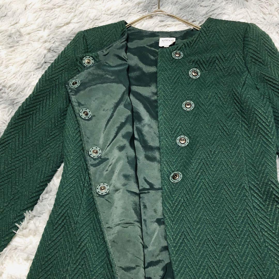 ARMANI アルマーニ (M) ショート ジャケット ヘリンボーン