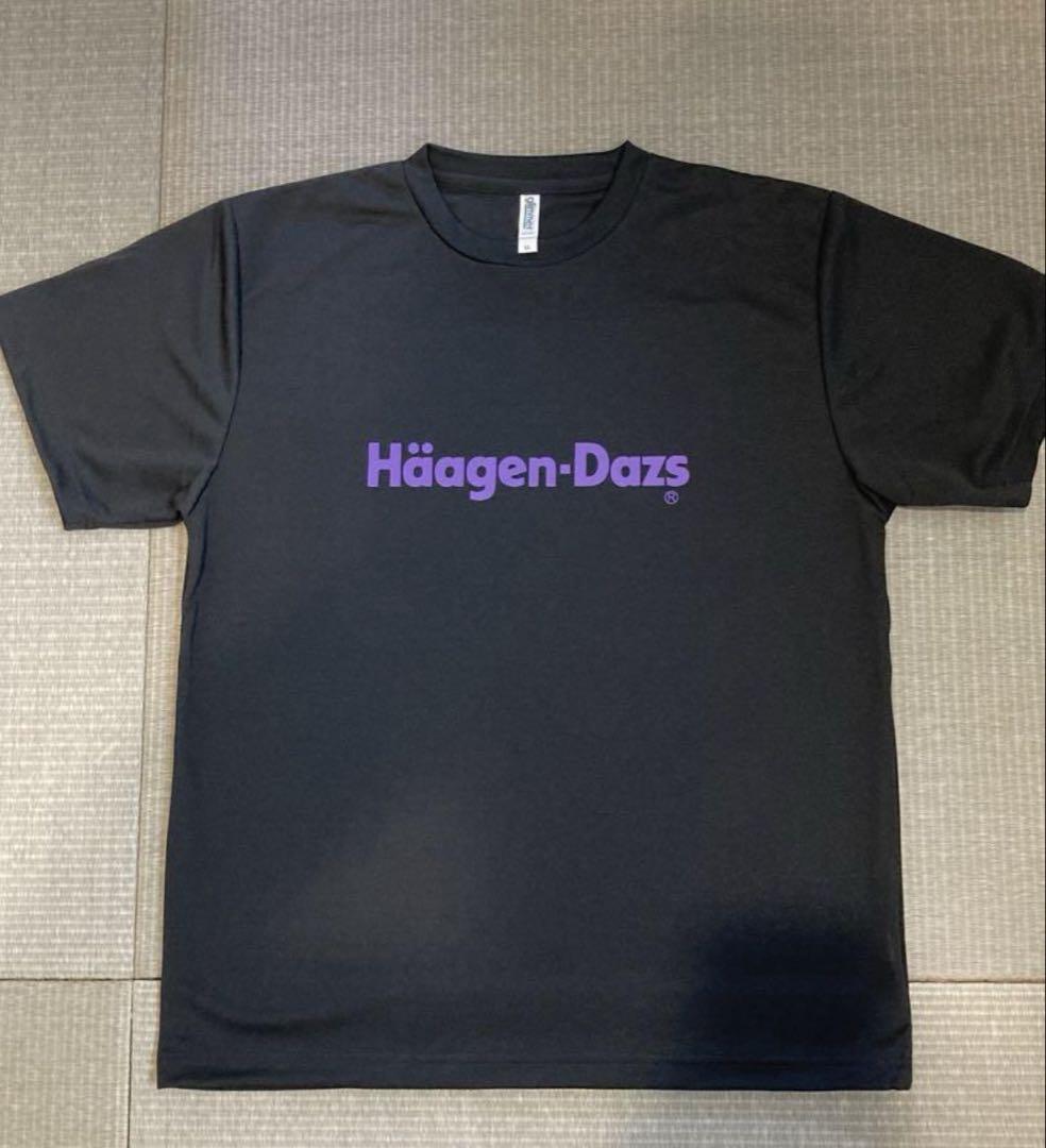 値下げ！USEDレア！ハーゲンダッツのＴシャツ/60周年/Ｌ/黒 値下げ！USEDレア！ハーゲンダッツのTシャツ/60周年/L/黒