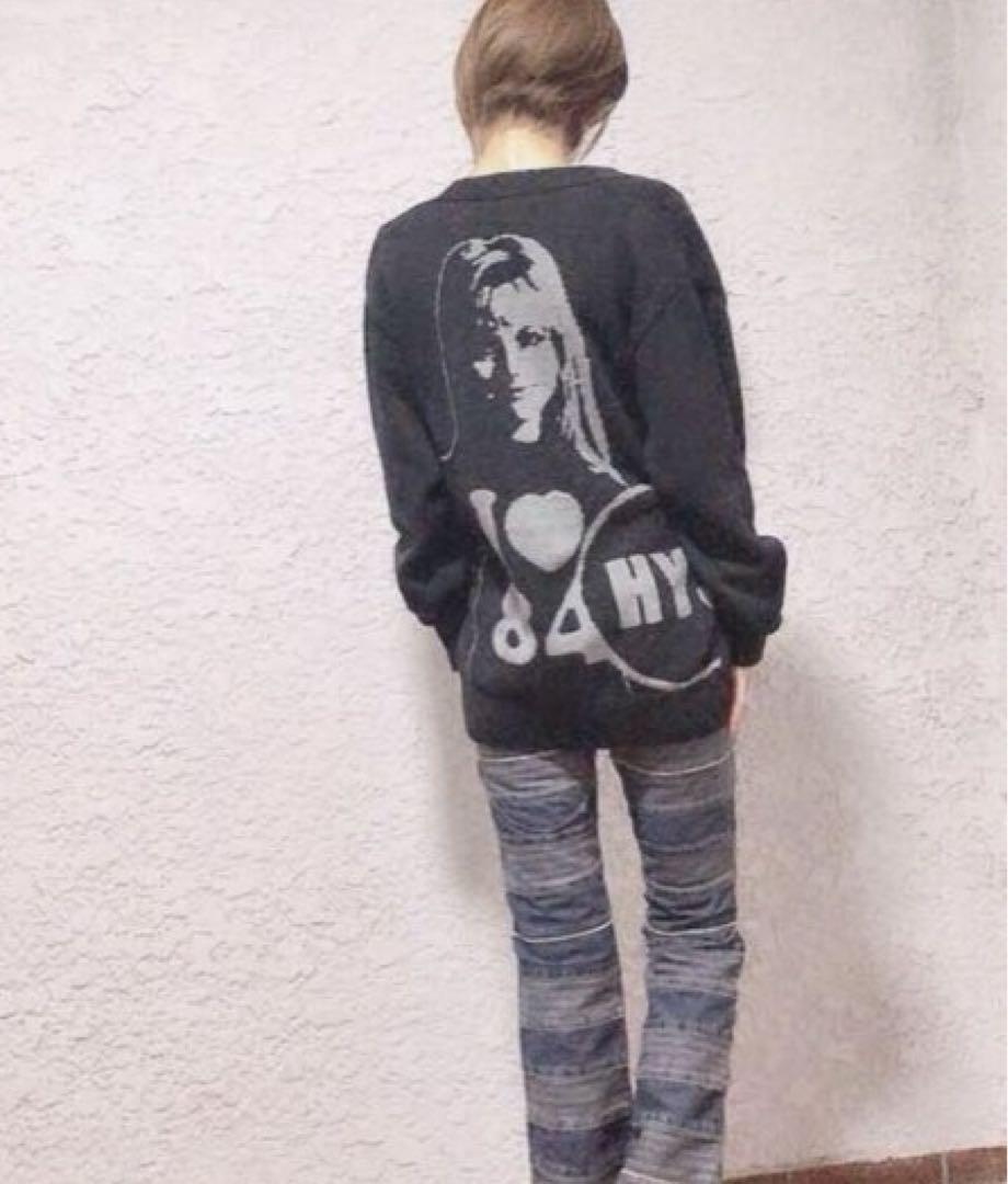 【大人気・完売品】ヒステリックグラマー I LOVE 84編込 カーディガン