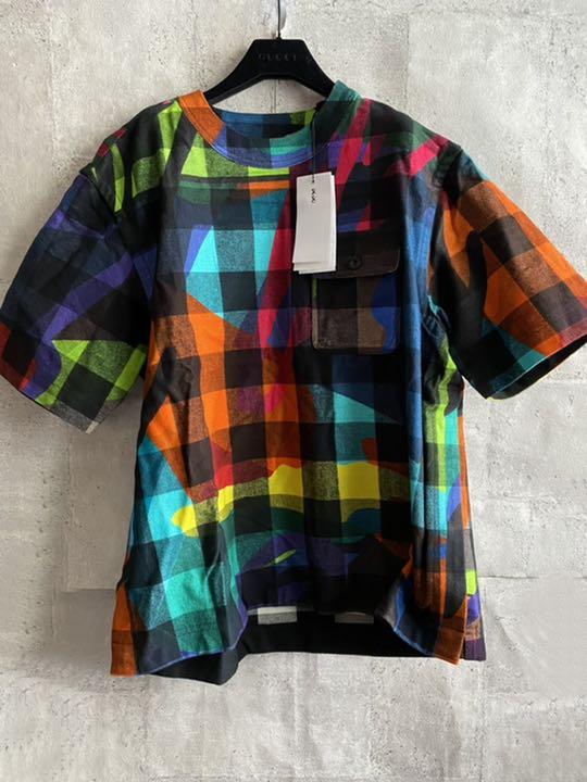 即完売‼︎ sacai KAWS コラボ Plaid Pullover サイズ3 - Tシャツ