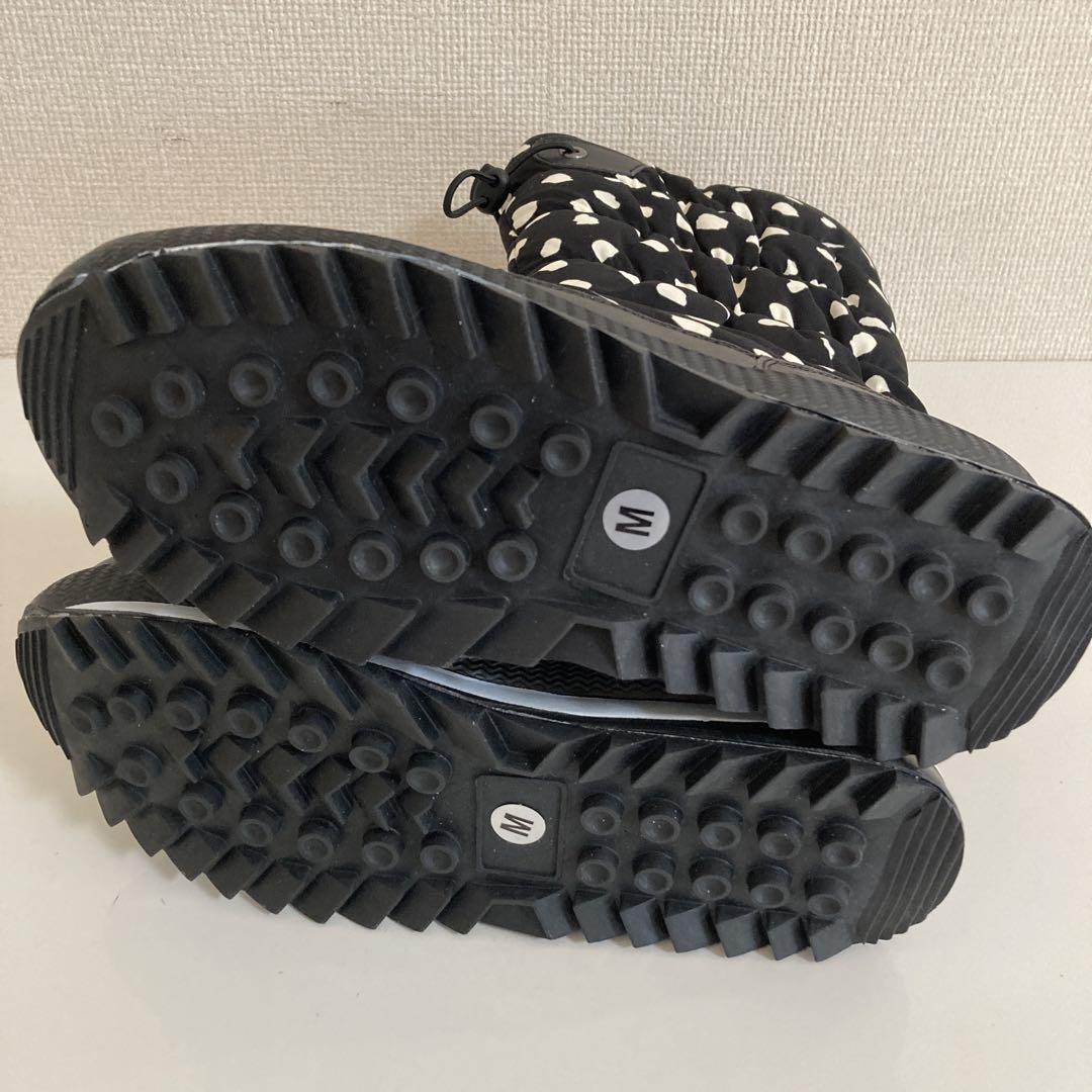 《新品未使用》アンコキーヌ　ブーツ　裏ボアロングブーツ　タグ付き　ドット