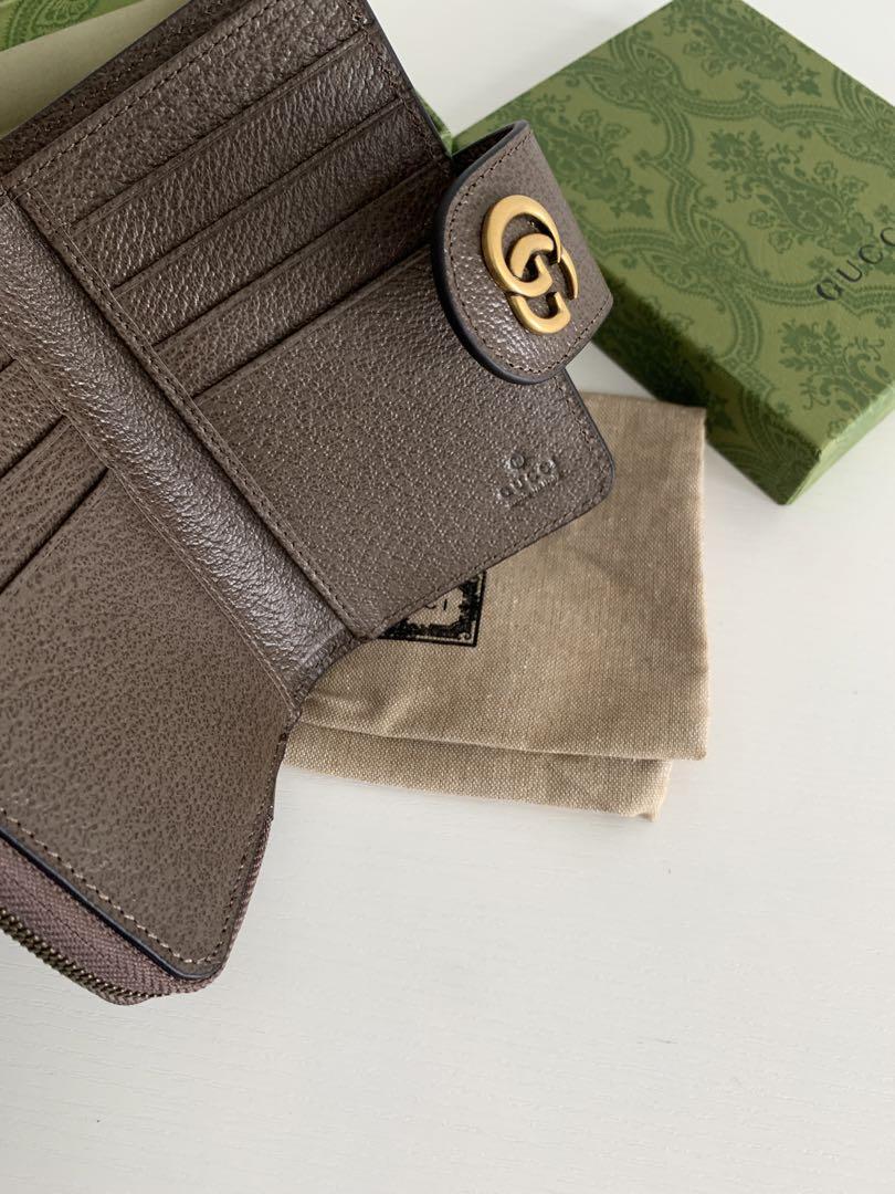 実物写真 GUCCI グッチ GGスプリーム 二つ折り財布 カードケース