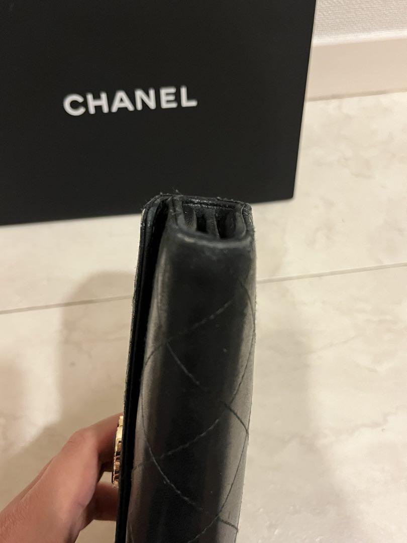 シャネル CHANEL マトラッセ 長財布 黒 人気