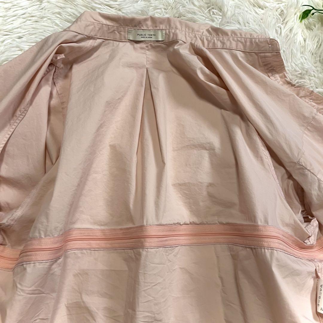 美品✨PUBLIC TOKYO オーバーサイズ4WAYシャツ　マルチウェイシャツ