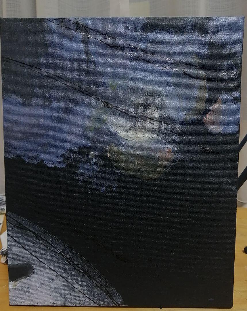 原画】夜光華アクリル画