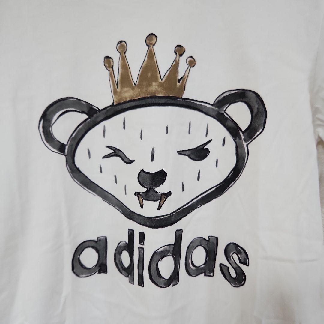 Adidas originals 25 nigo ホワイト Tシャツ Bear - メルカリ