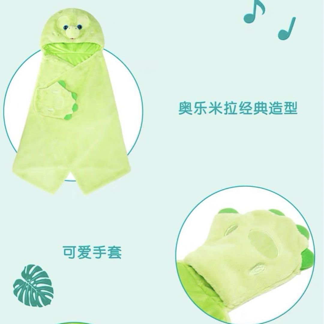 新品　上海ディズニー　オルメル　ふわふわ　ブランケット　ポンチョ　3way