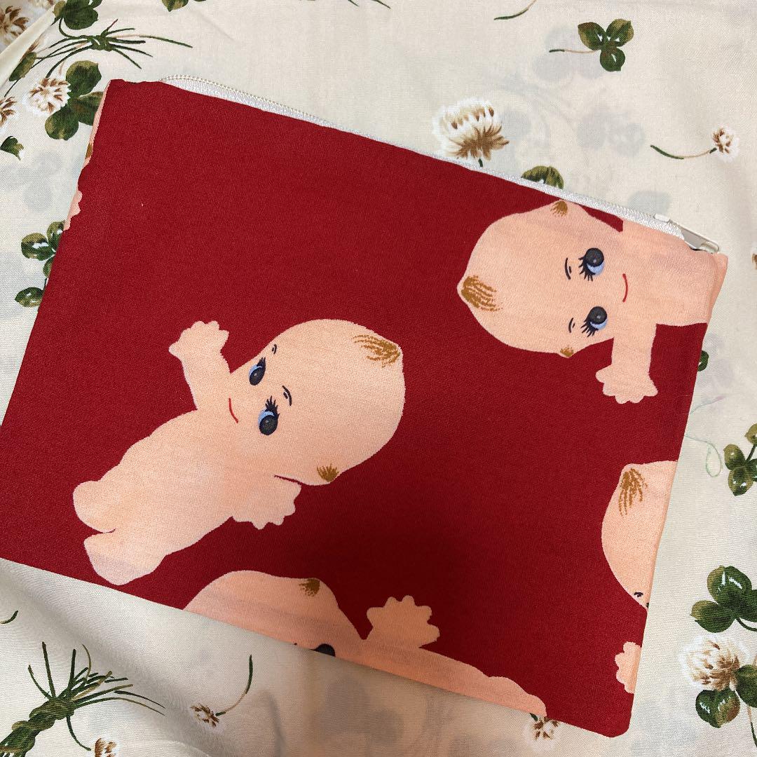 ハンドメイド フラットポーチ