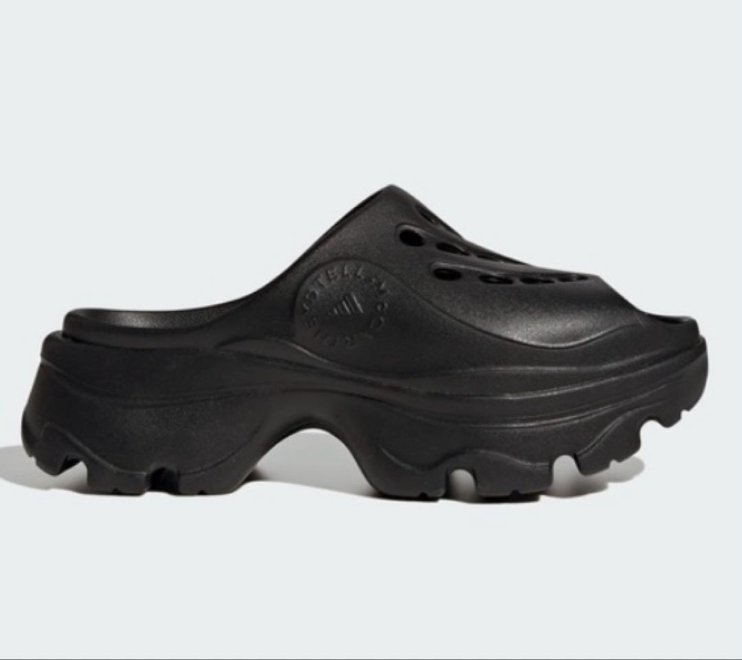 adidas ステラマッカートニー サンダル 厚底 25.5 黒