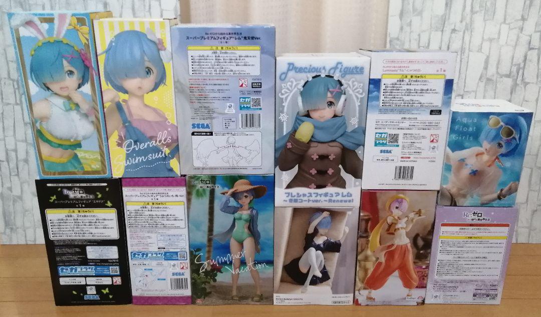 美少女フィギュア まとめ売りエミリア ラム レム エキドナ 詰合せ セット リゼロ レム&ラム&エキドナ&エミリア ”ウェディングver