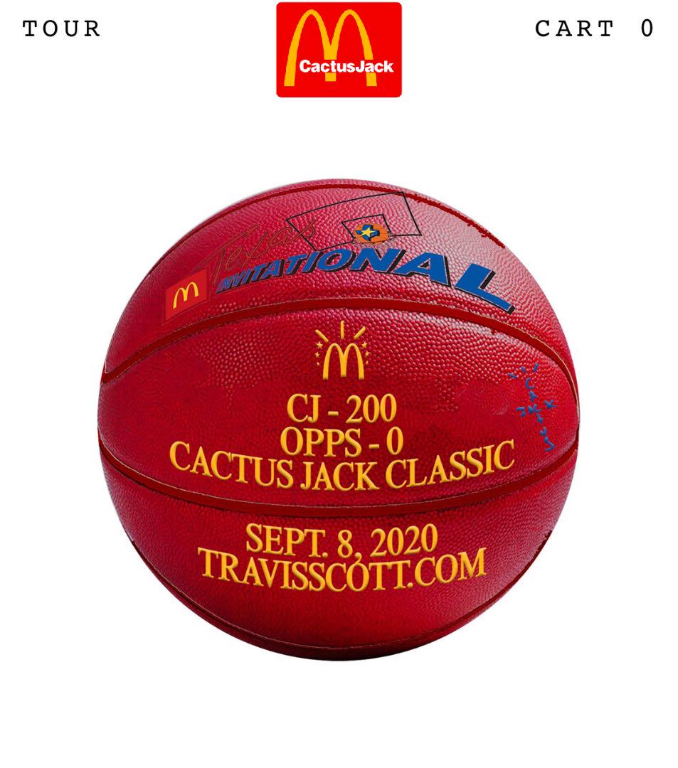travisscott マクドナルド CUCTUS JACKバスケットボール