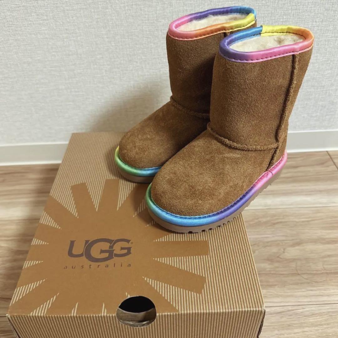 UGG ブラウン レインボー ブーツ