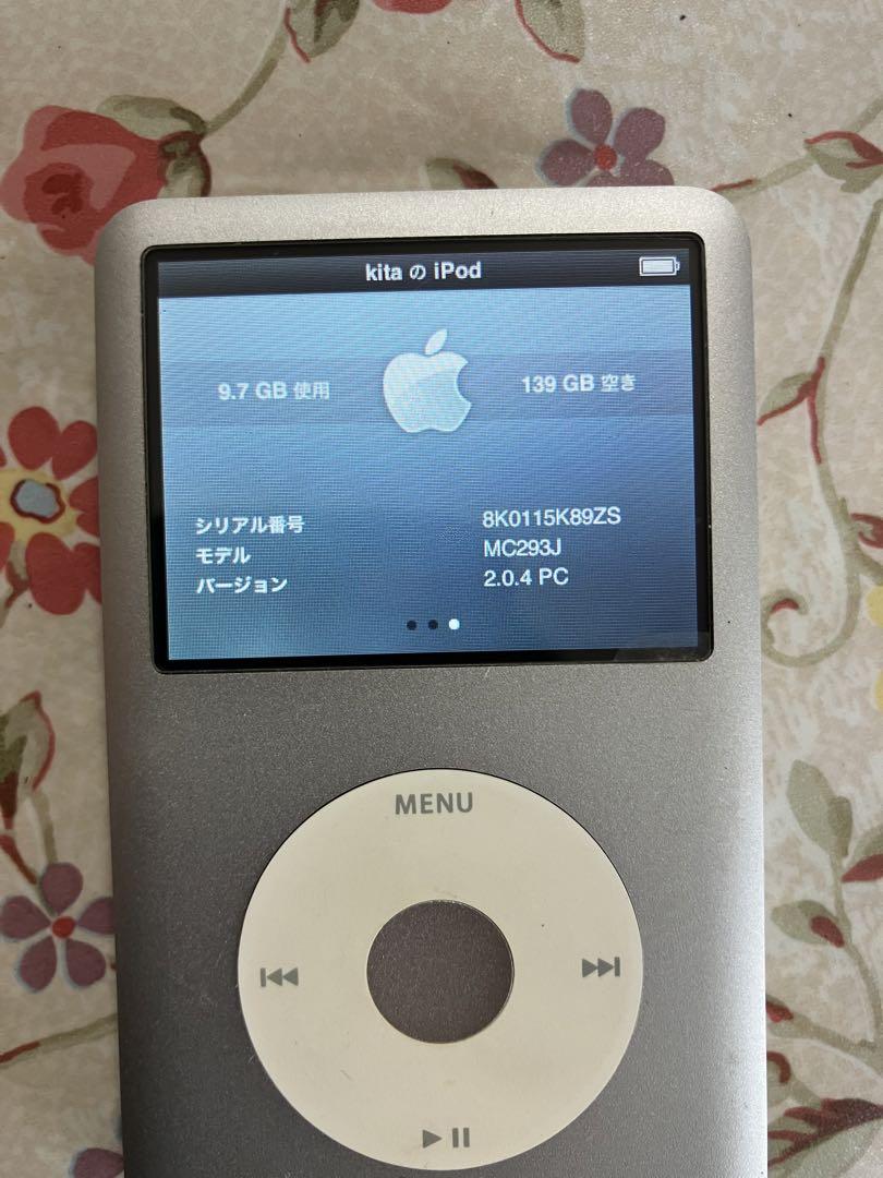 Apple iPod Classic 160GB シルバー 動作確認済み - メルカリ