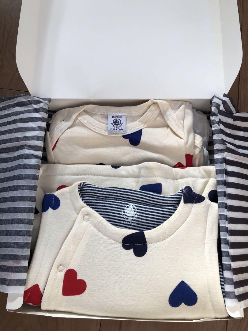 ブドウグミ様用【新品】PETIT BATEAU☆ベビーベスト☆ロンパース☆80