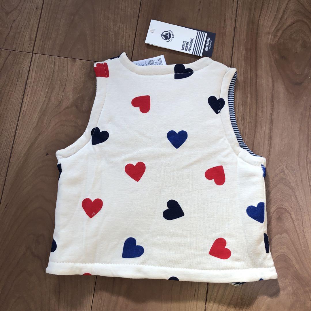 ブドウグミ様用【新品】PETIT BATEAU☆ベビーベスト☆ロンパース☆80