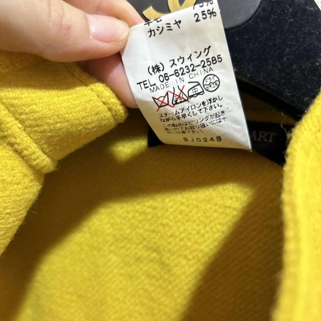 12万円イタリア製ヴィンテージ高級一枚仕立てカシミヤジャケットブルゾンコートS
