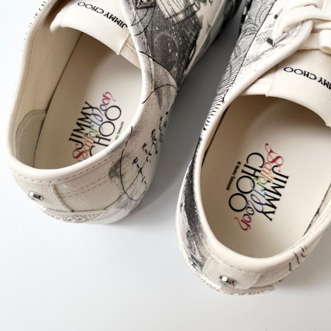 yellowbob　JIMMY CHOO セーラームーンスニーカー24cm ジミー チュウ×美少女戦士セーラームーン、“セーラー戦士”を