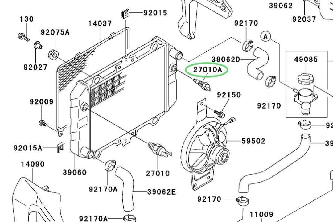 バリオス250 バリオスII サーモスイッチ サーモ エンジン 1226 バリオス250 バリオスII サーモスイッチ サーモ エンジン 1226