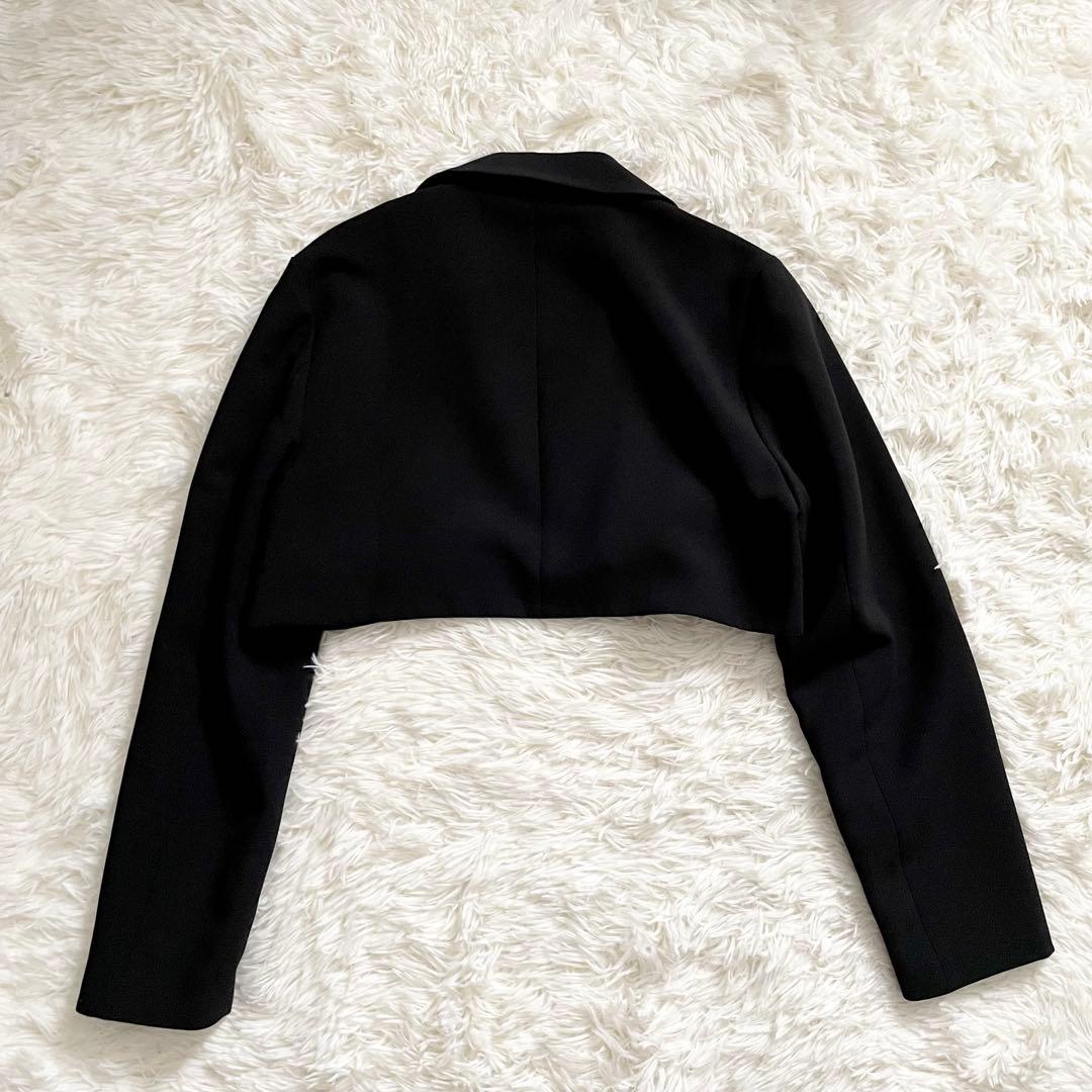 【希少・美品】✨ドリードール　ブラック　テーラードショートジャケット フォーマル