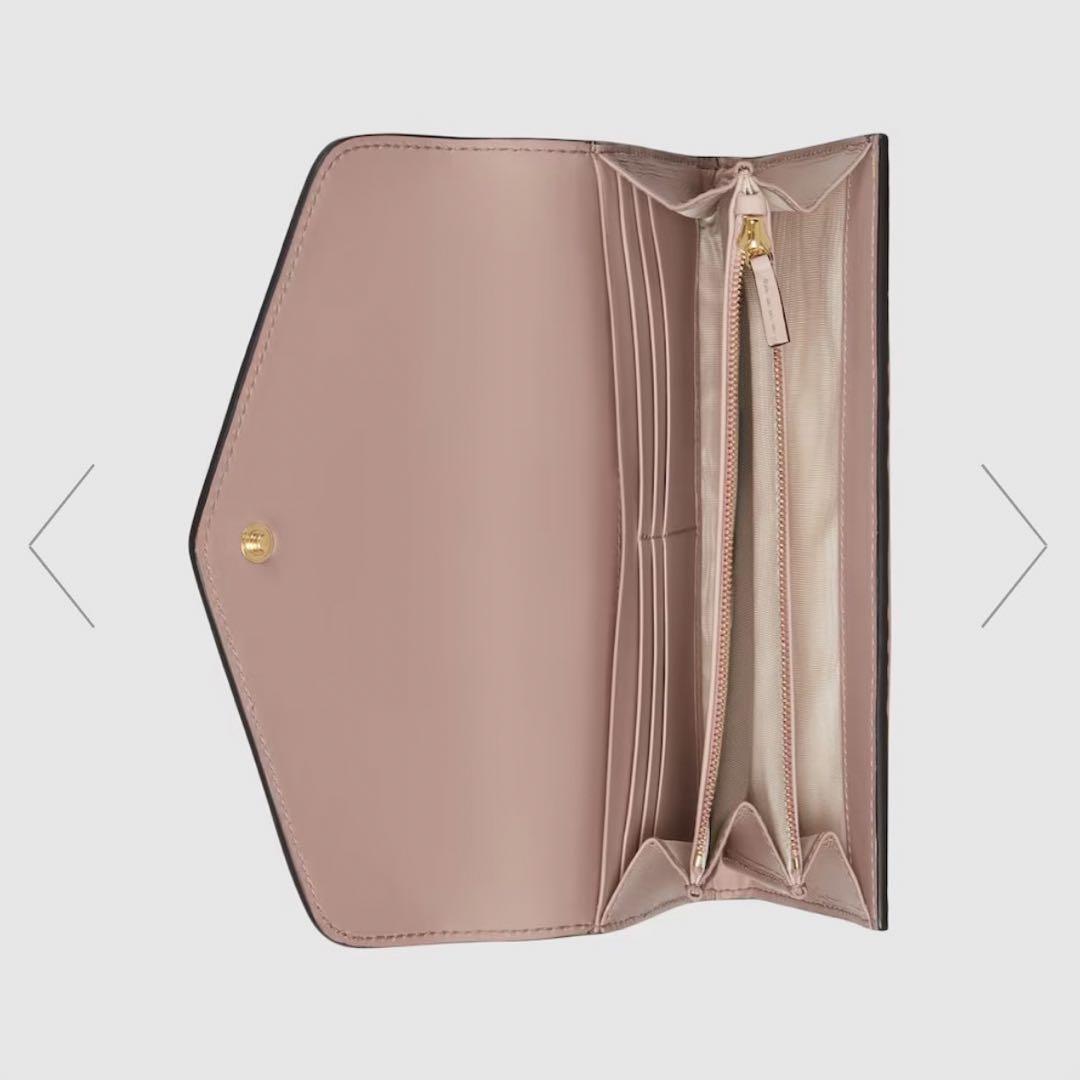 新品】GG コンチネンタルウォレットGUCCI 財布 グッチ ピンク