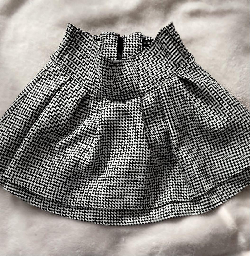 ミシェルマカロン 美脚になれるスカート千鳥柄