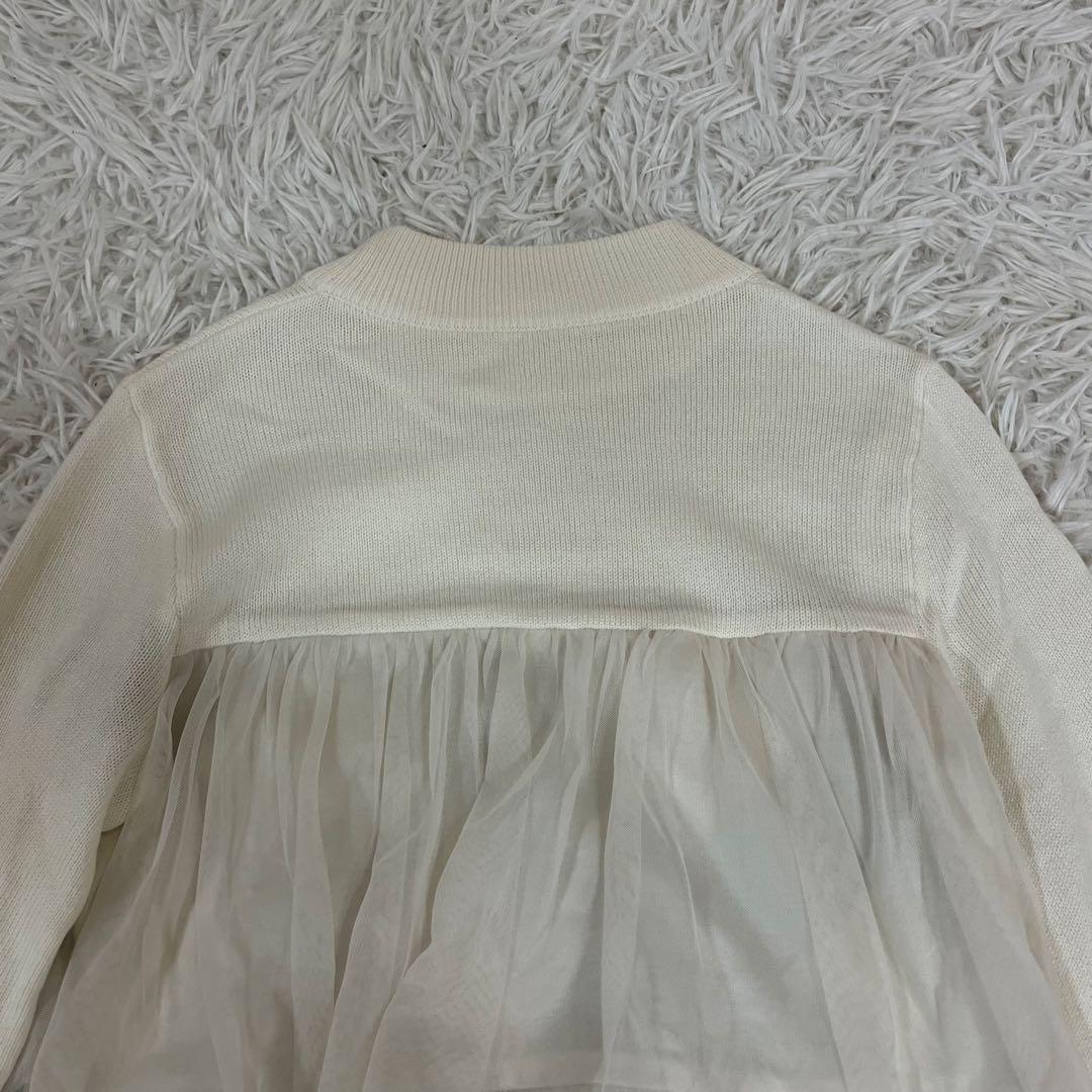 【美品】ブルーレーベル ティアードチュールコンビトップス ニット 長袖 【美品】ブルーレーベル ティアードチュールコンビトップス ニット 長袖