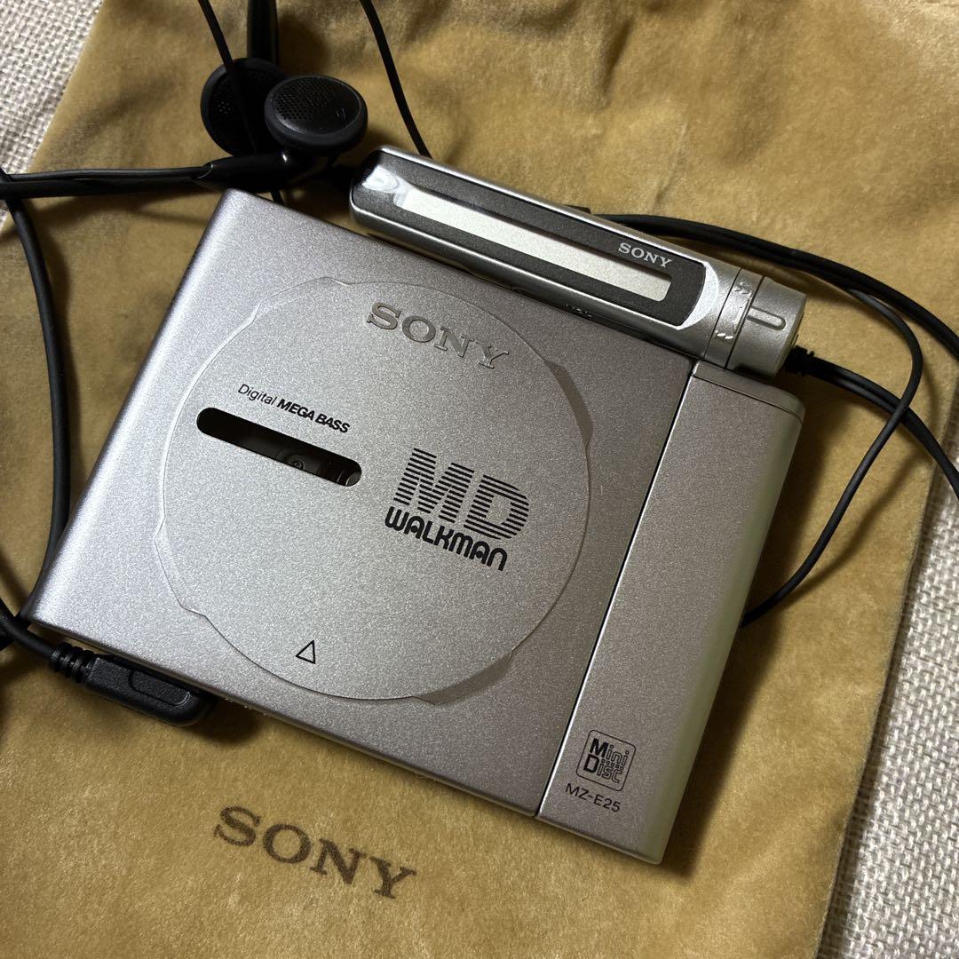 【美品】動作確認済SONY MZ-E25 ポータブルMDプレーヤー