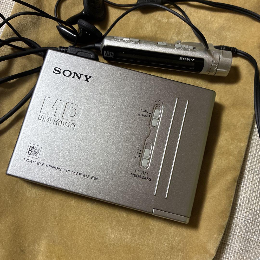 美品】動作確認済SONY MZ-E25 ポータブルMDプレーヤー - メルカリ