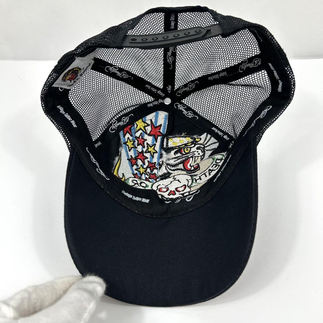 希少 Ed Hardy スカル フレイム ラインストーン キャップ y2k