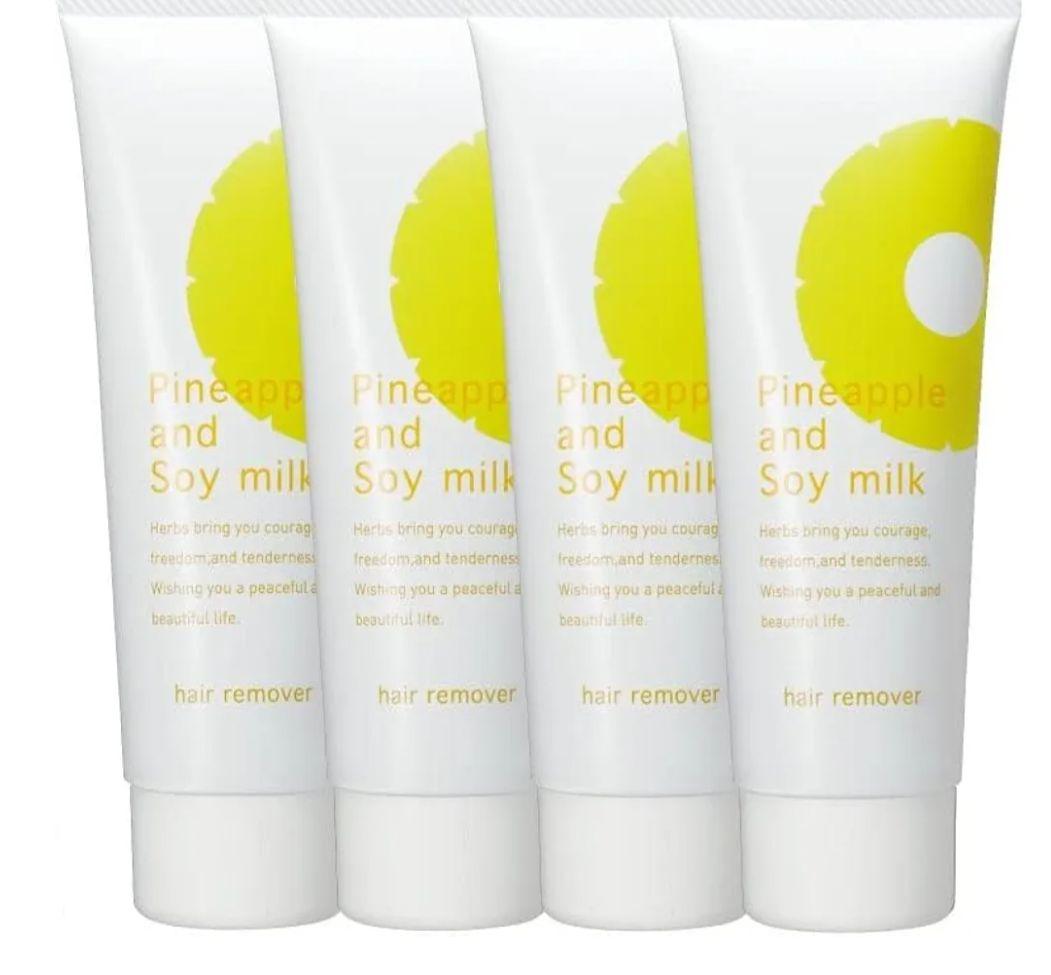 鈴木ハーブ研究所 パイナップル豆乳 除毛クリーム 230g　4本