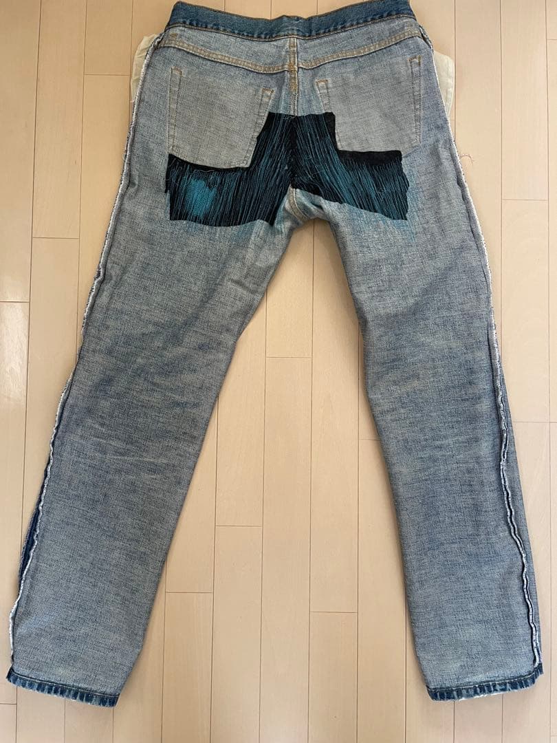 Helmut Lang ヘルムートラング デニム パンツ 33 錆加工 Helmut Lang ヘルムートラング デニム パンツ 33 錆加工