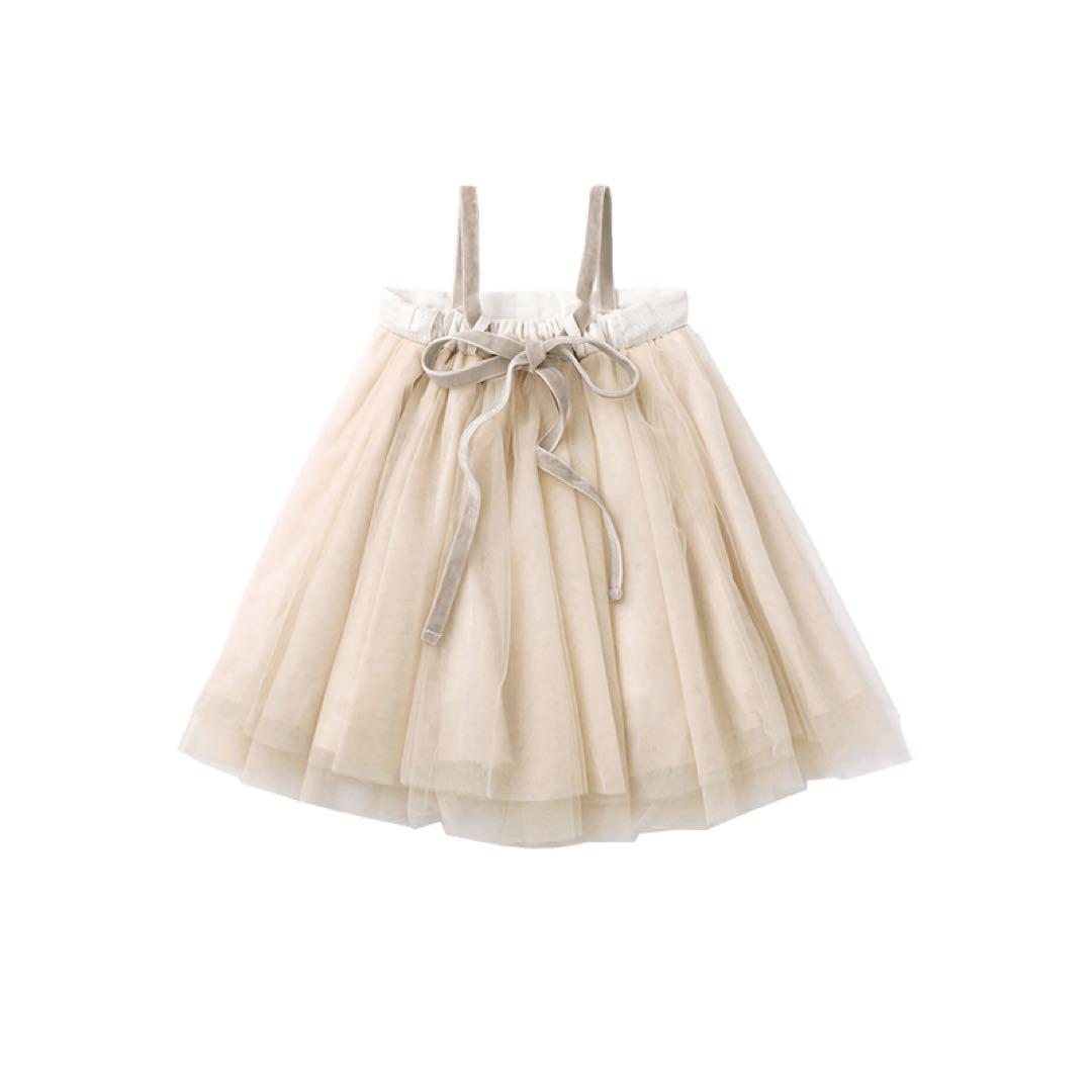 MARLMARL tutu ベージュ フリルドレス